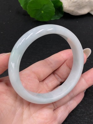 F33873801 Jadeite Round Bangle Size 58.2 Total Weight Approx. 49.8g (Broken)