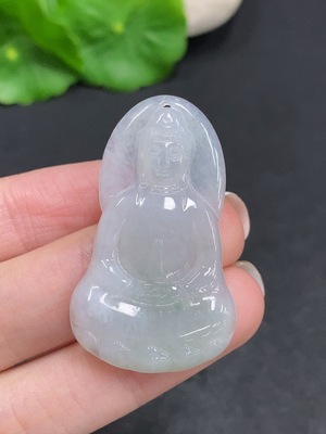 F34003327 Jadeite Guanyin Pendant Total Weight Approx. 6.5g