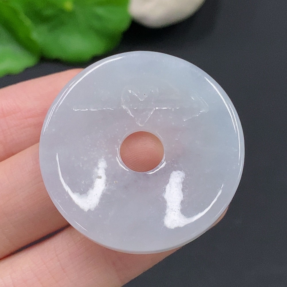 F29392361 Jadeite Donut Pendant Total Weight Approx. 15.1g