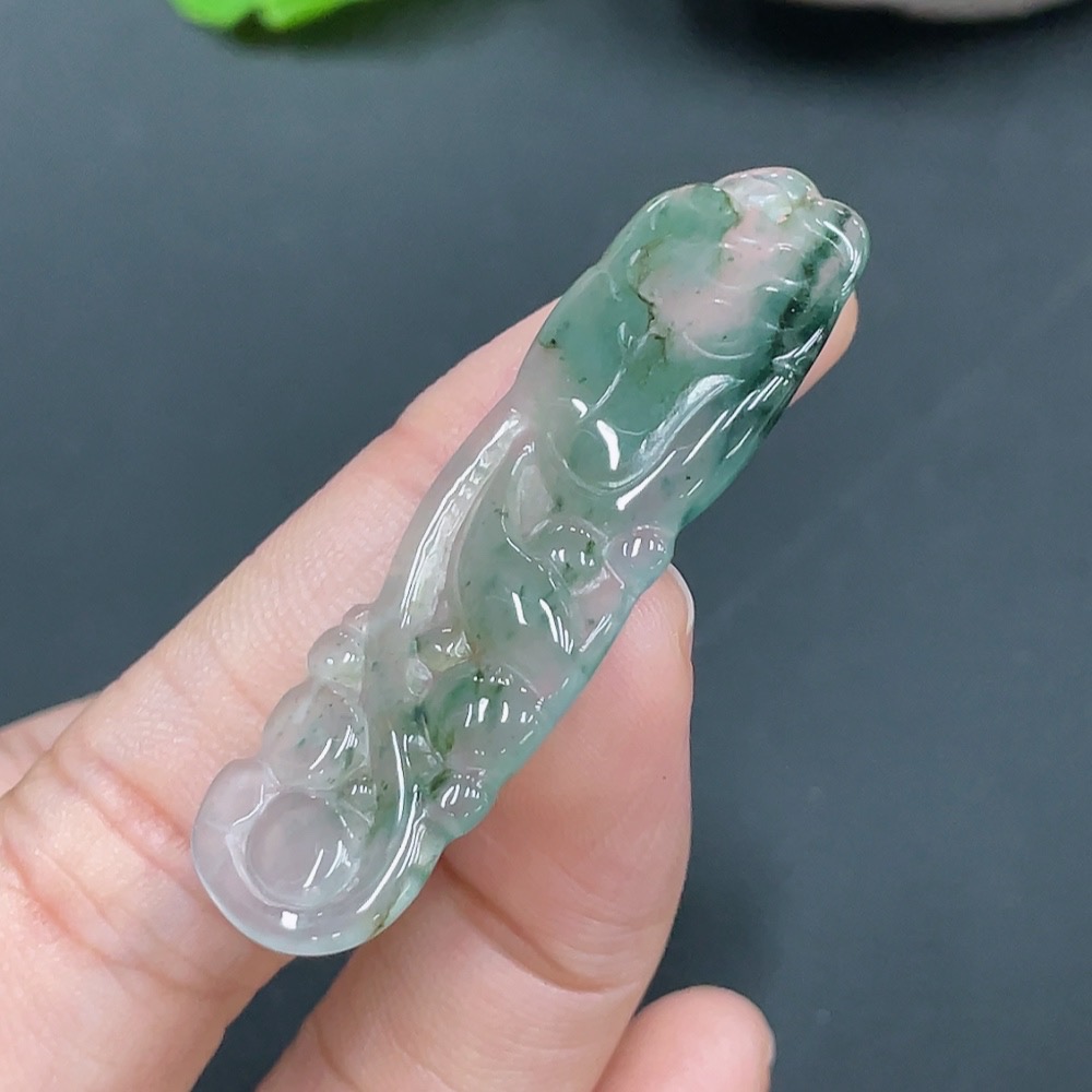 F22538483 Jadeite Lotus Pod Pendant, Total Weight 3.686g