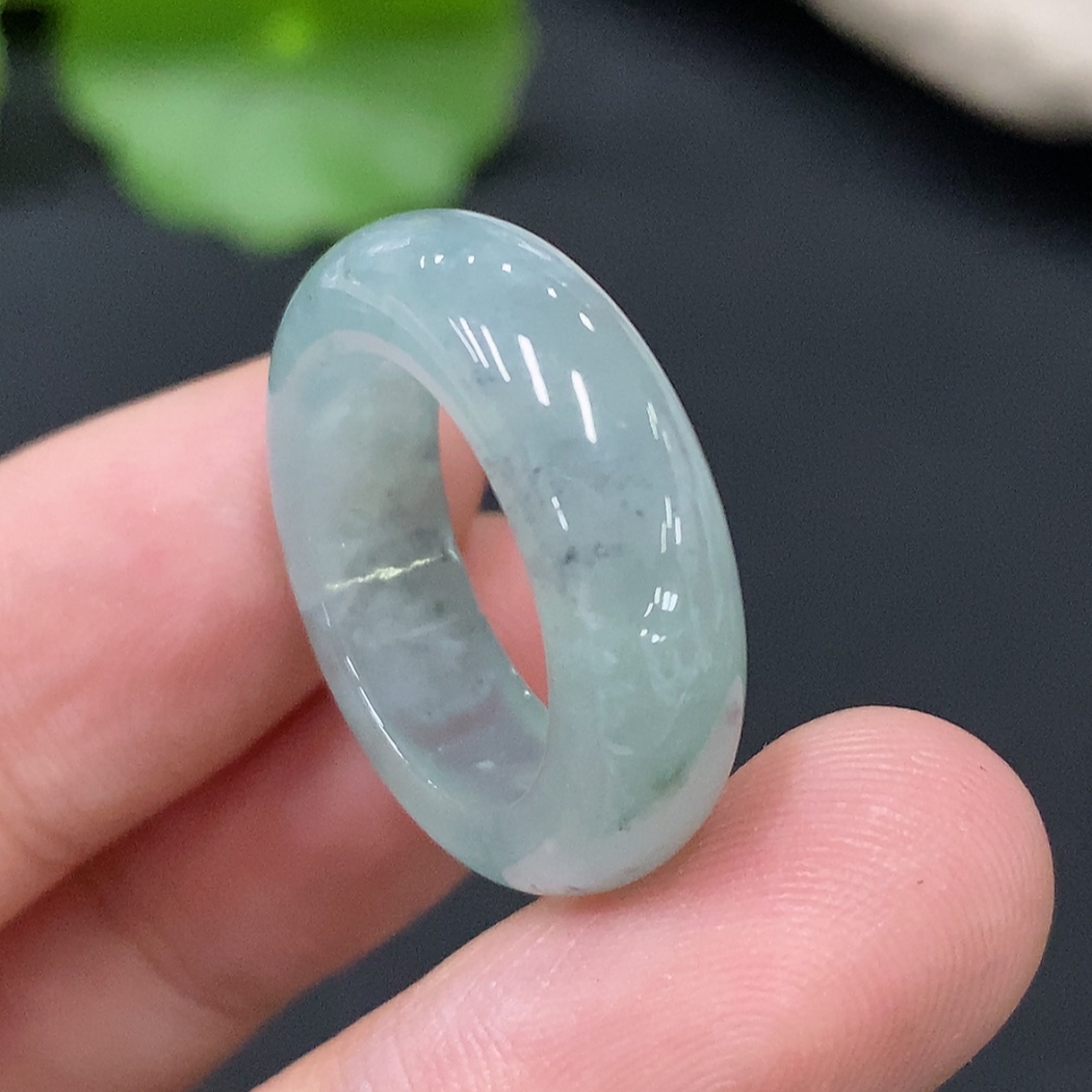 F27123630 Jadeite Ring Total Weight Approx.4.23g Size 9