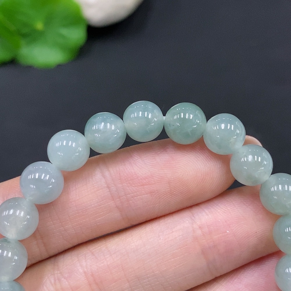 F27144480 Jadeite Bracelet Approx 7.7mm Total Weight About 20g