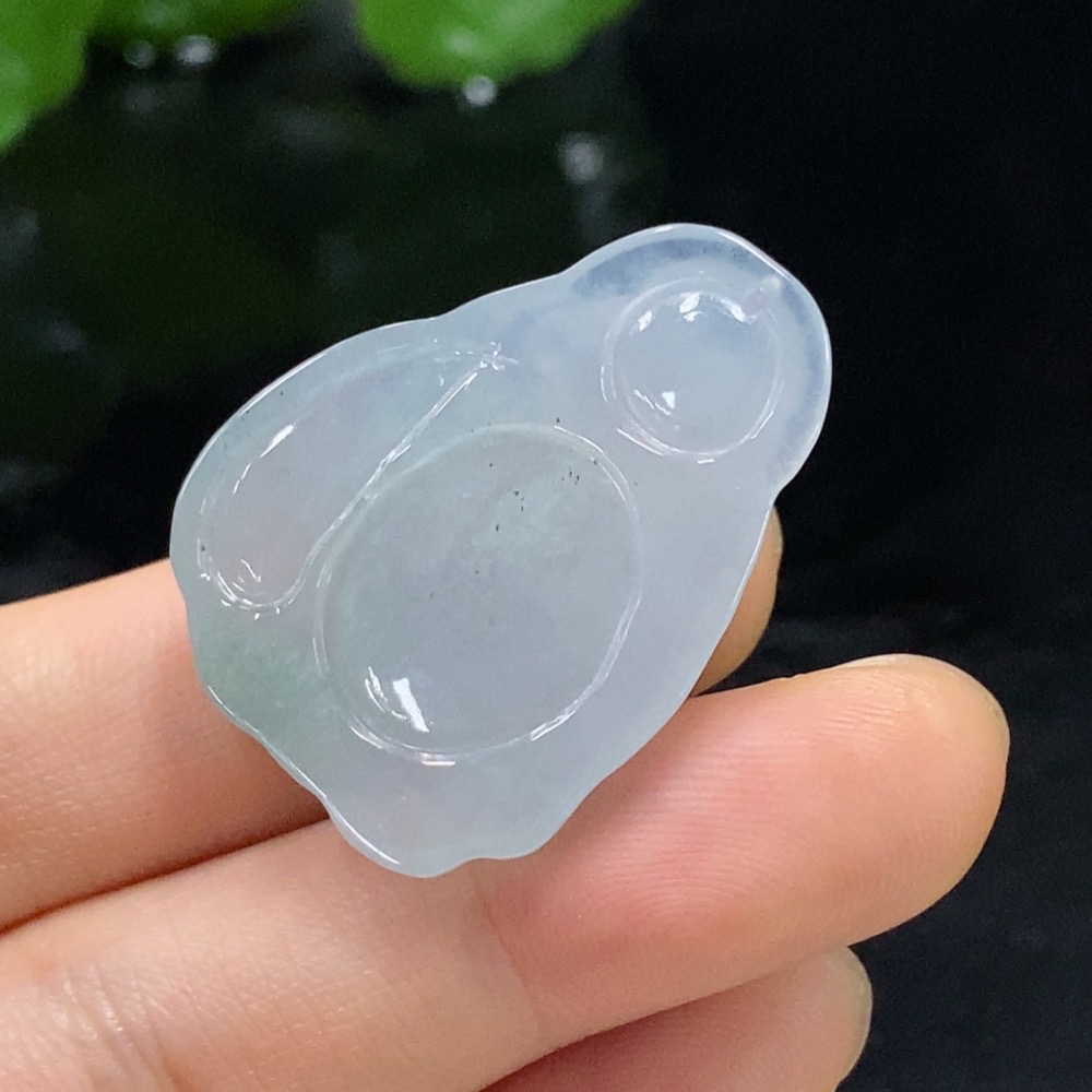 F29380497 Jadeite Buddha Pendant Total Weight Approx. 9.34g