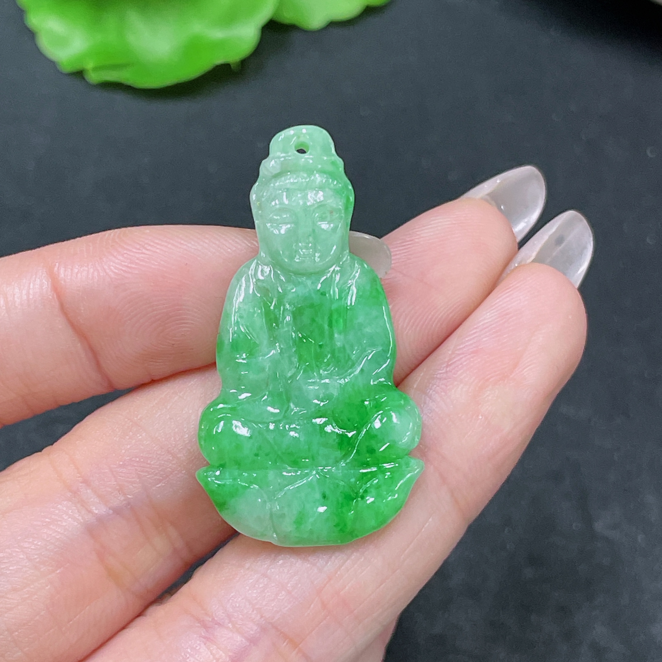 F35157812 Jadeite Pendant Guanyin Total Weight Approx. 5g