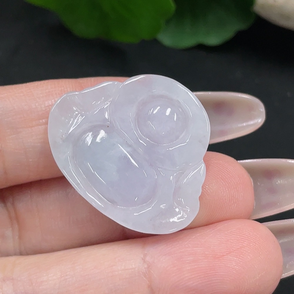 F34068820 Jadeite Buddha Pendant, Total Weight Approximately 5.1g