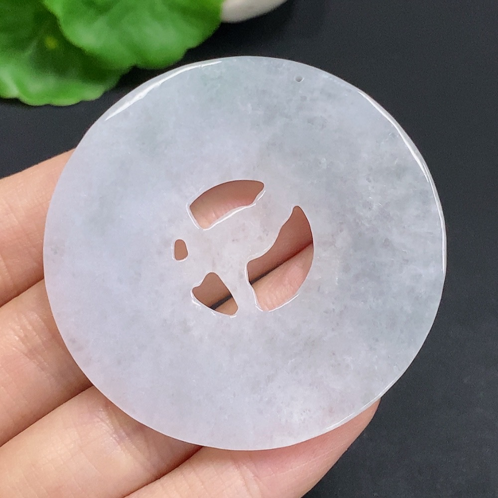 F32724187 JadeiteMagpie on Plum Branch Pendant