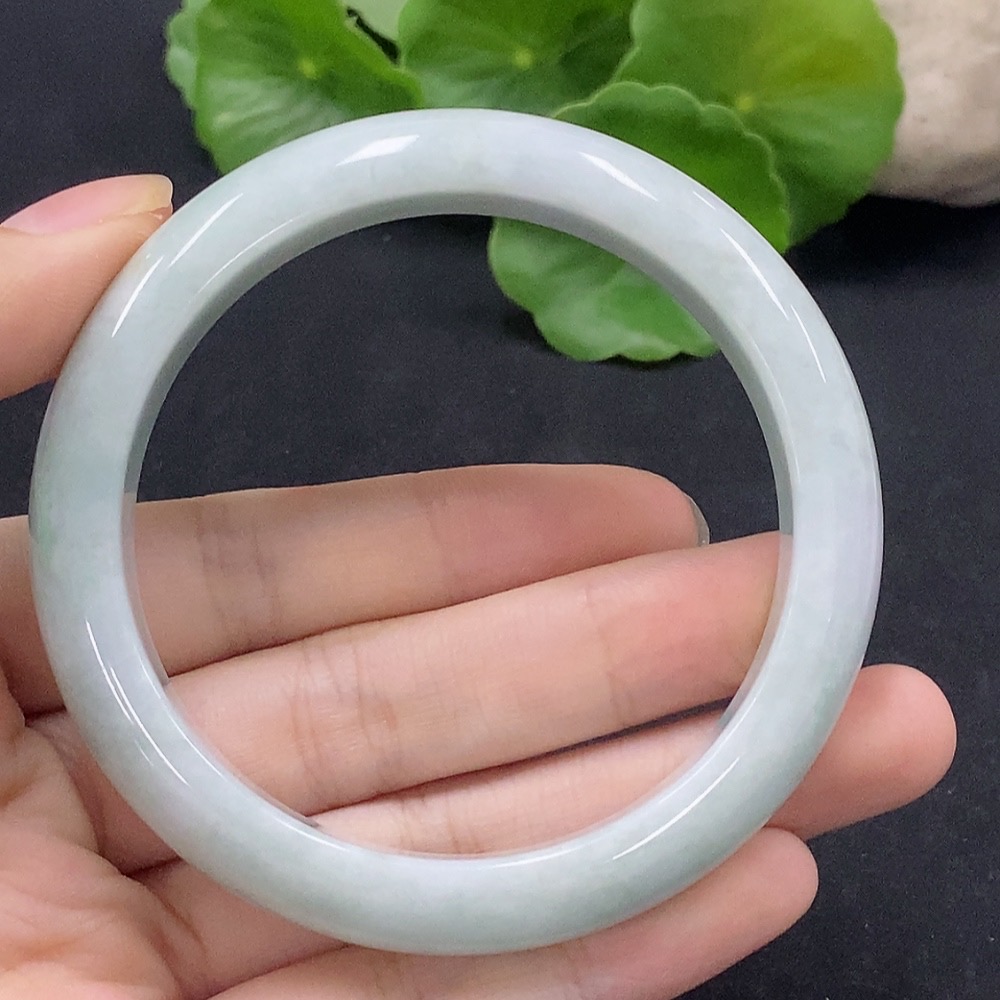 F34028782 Jadeite Round Bracelet 56.8 Size Total Weight Approx. 53.6g (including other mineral components)