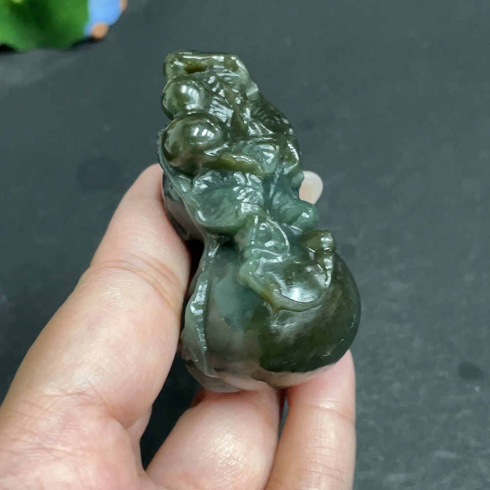 H30503143 Hetian Jade Pendant Gourd Total Weight About 84g