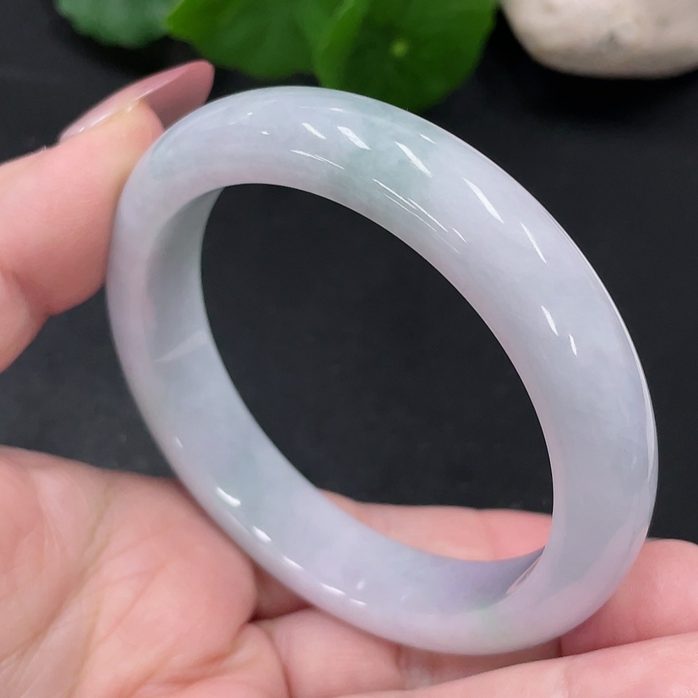 F35082673 Jadeite Round Bangle Size 55.9 Total Weight Approx. 56.9g