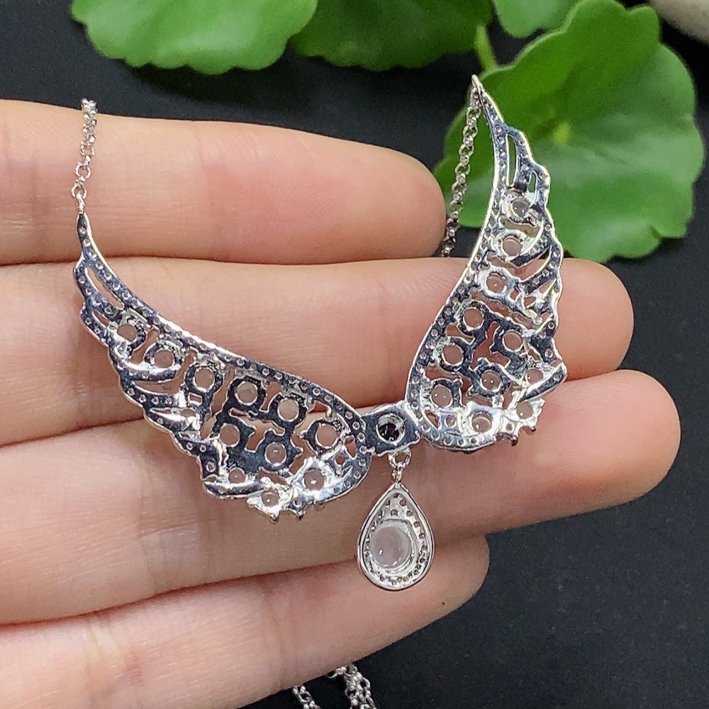 F33866528 Jadeite cabochon inlaid pendant non-gold inlaid total product weight approximately 8.65g