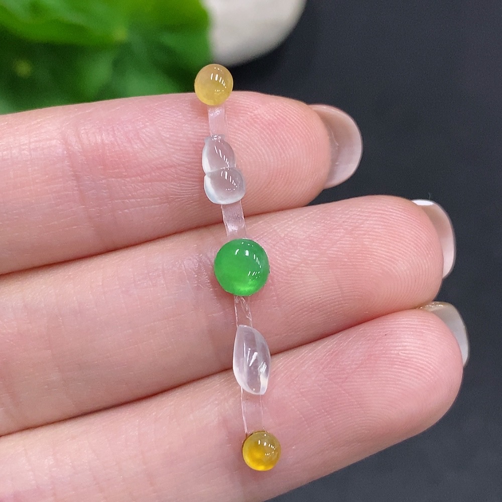 F34059881 Jadeite Cabochon + Mountings Sell as a Lot Yellow Color Origin Undetermined