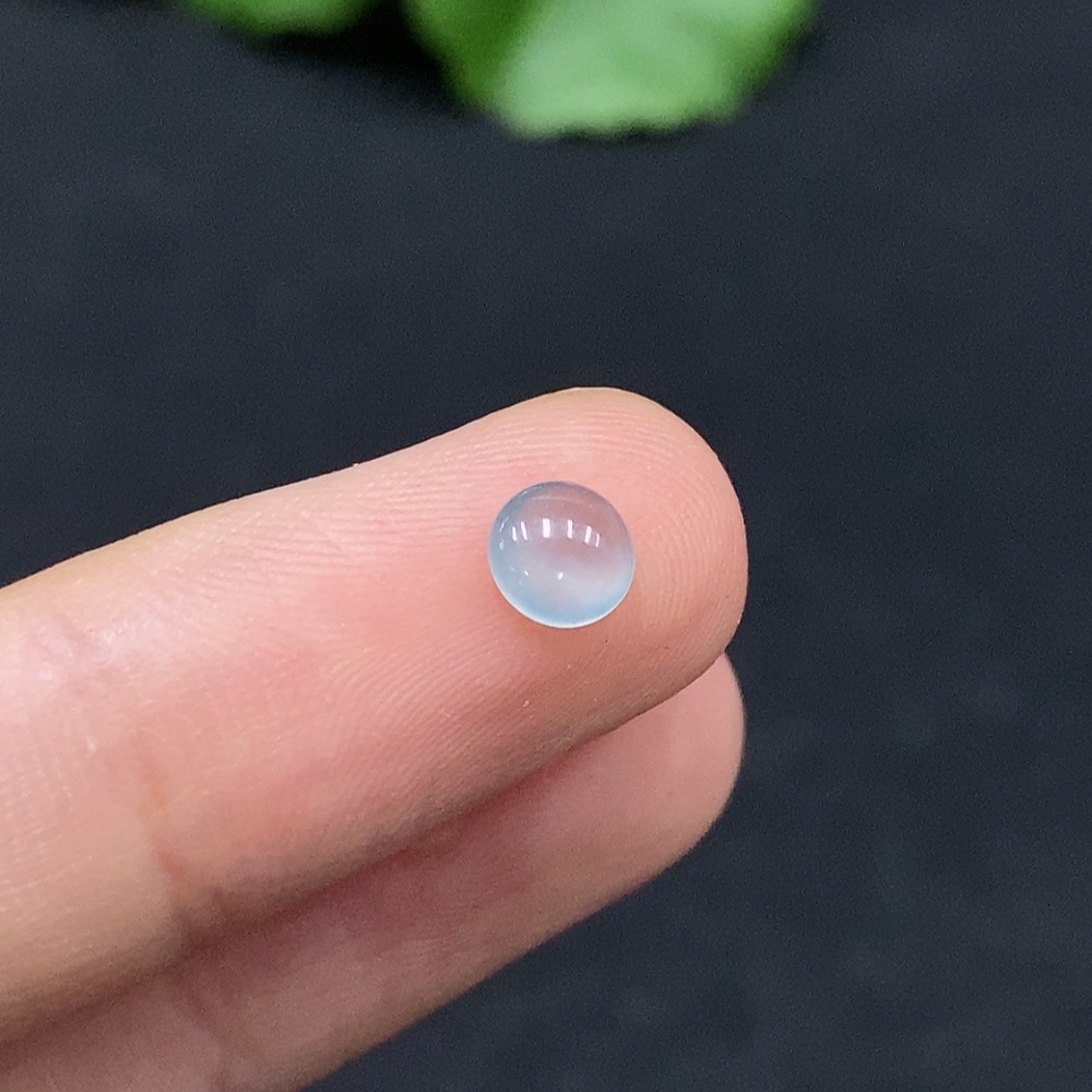 F30514971 Emerald Cabochon Inlay Piece, Total Weight Approx. 0.13g