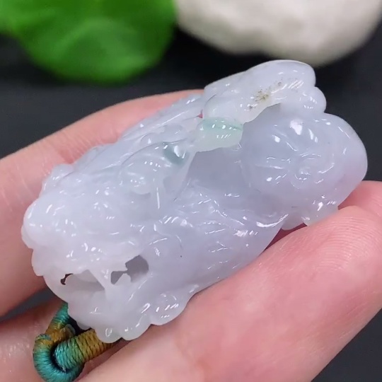 F33882651 Jadeite Pixiu Pendant Total Weight Including Rope Approx. 25g