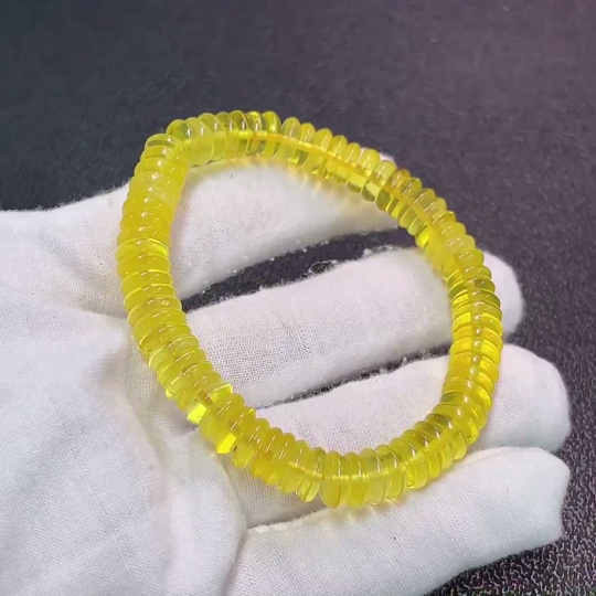 C32786262 Amber Beeswax Bracelet, Total Weight Approx. 8.94g, Size About 8.3mm