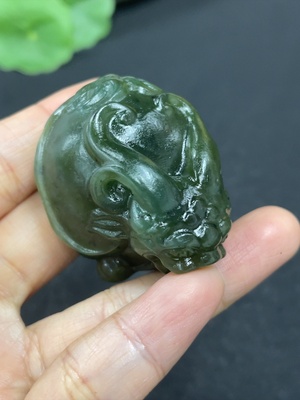 H42954247 和田玉挂件    龙龟    货品总重约59.3g