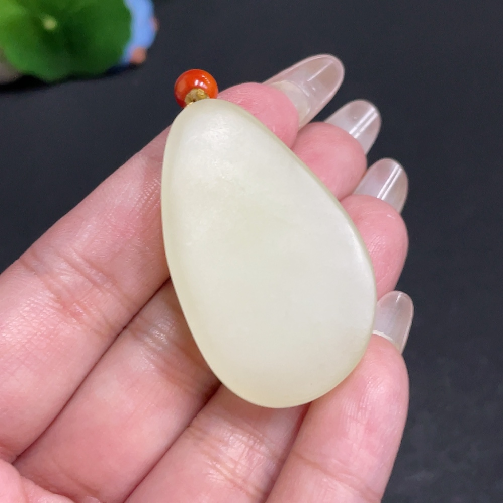 H29378737 Hetian Jade Pendant - Buddha Figure, Total Weight [with rope] 23.2g