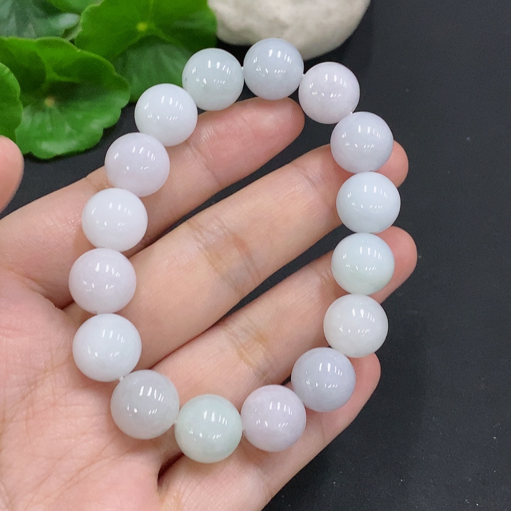 F34050144 Jadeite Beaded Necklace Approx. 11.8mm Total Weight Approx. 47.7g