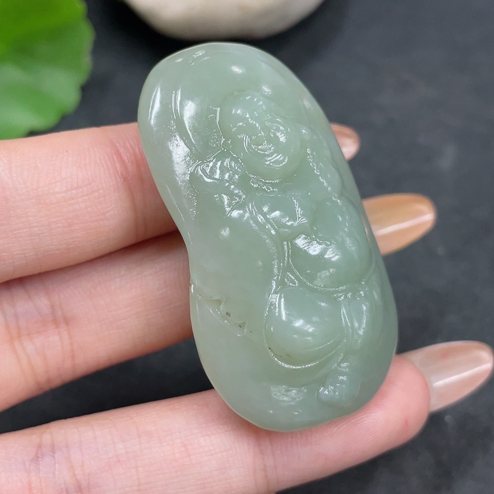 H32823659 Hetian Jade Pendant Buddha Total Weight Approx. 32.9g