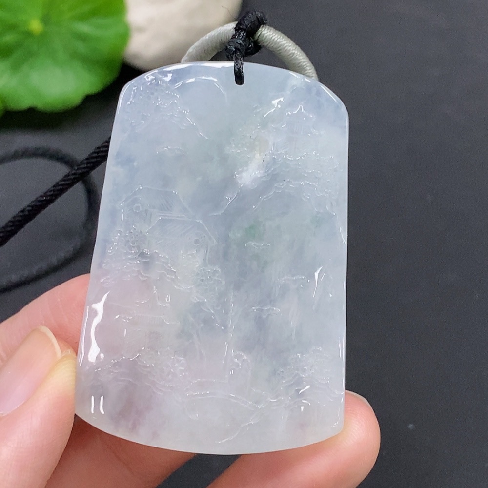 F22491224 JadeiteLandscape Pendant Total Weight 30.807g