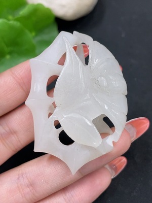 H35112077 Hetian Jade Pendant Bamboo Joint Total Weight Approx. 28.6g