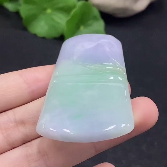 F32752957 Jadeite Bamboo Pendant, Total Weight Approx. 27.19g