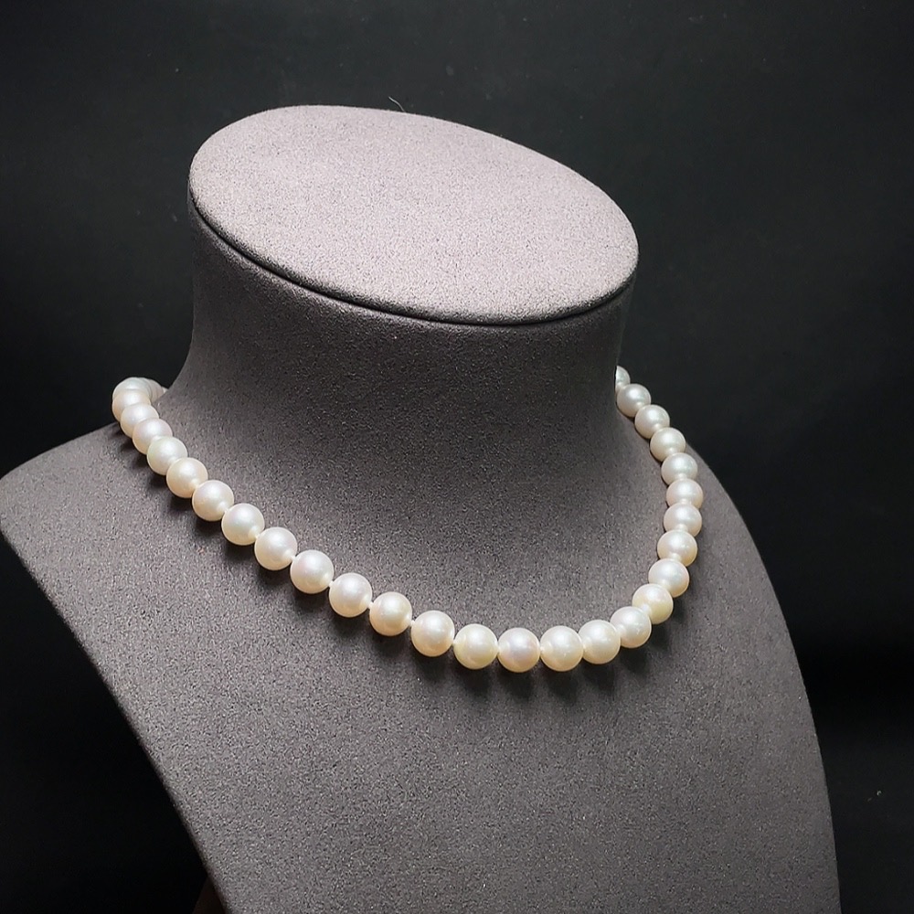 C33937077 Pearl Necklace 58% Gold Content Total Weight Approx. 44.1g Stone Size About 8.9mm