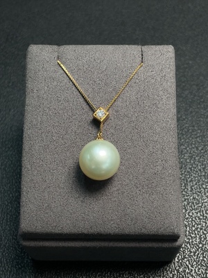 C29424543 Seawater Pearl Necklace 18K Gold Total Weight Approx. 7.58g Size Approx. 13.7mm