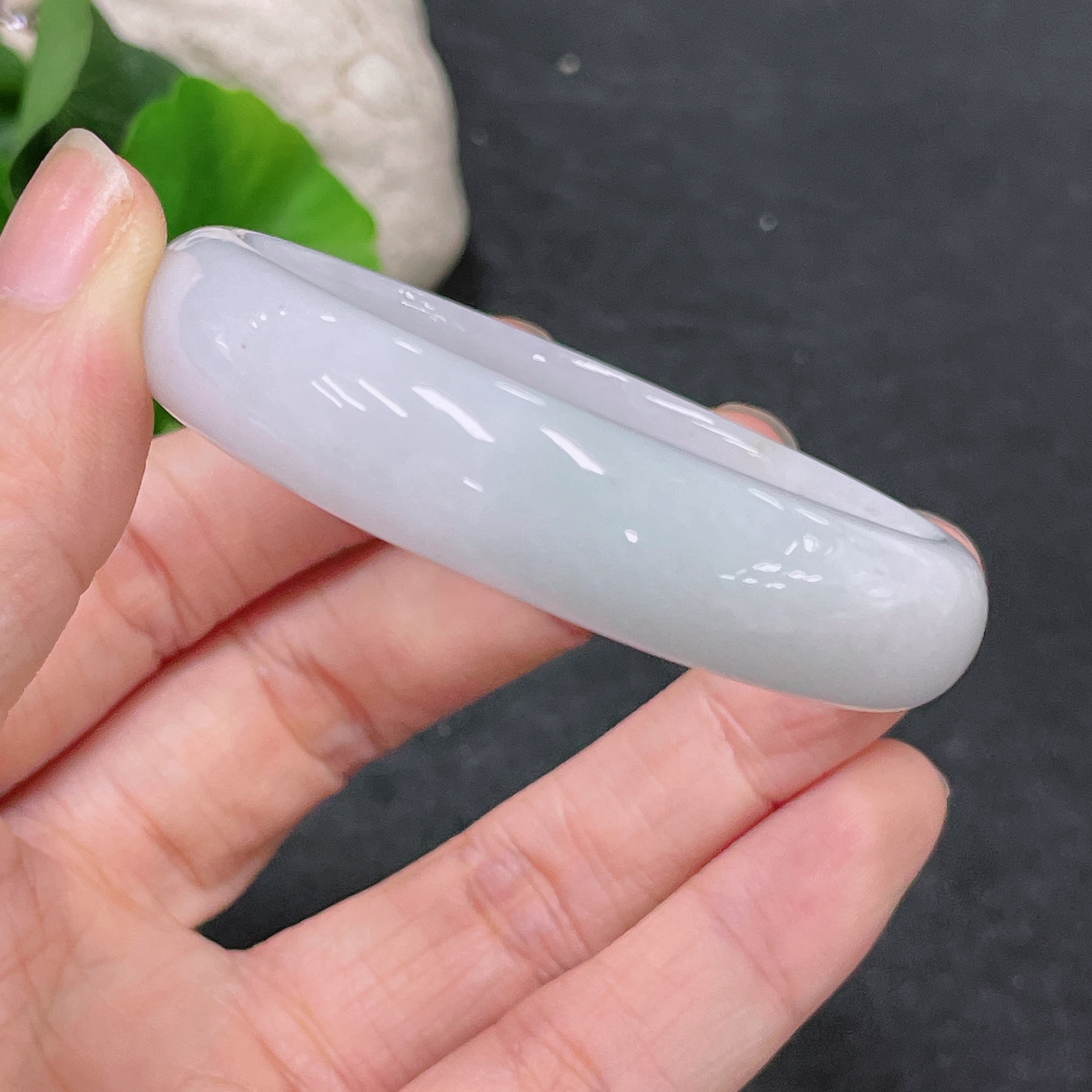 F33840113 Jadeite Round Bangle Set Total Weight Approx. 116.3g Size 51