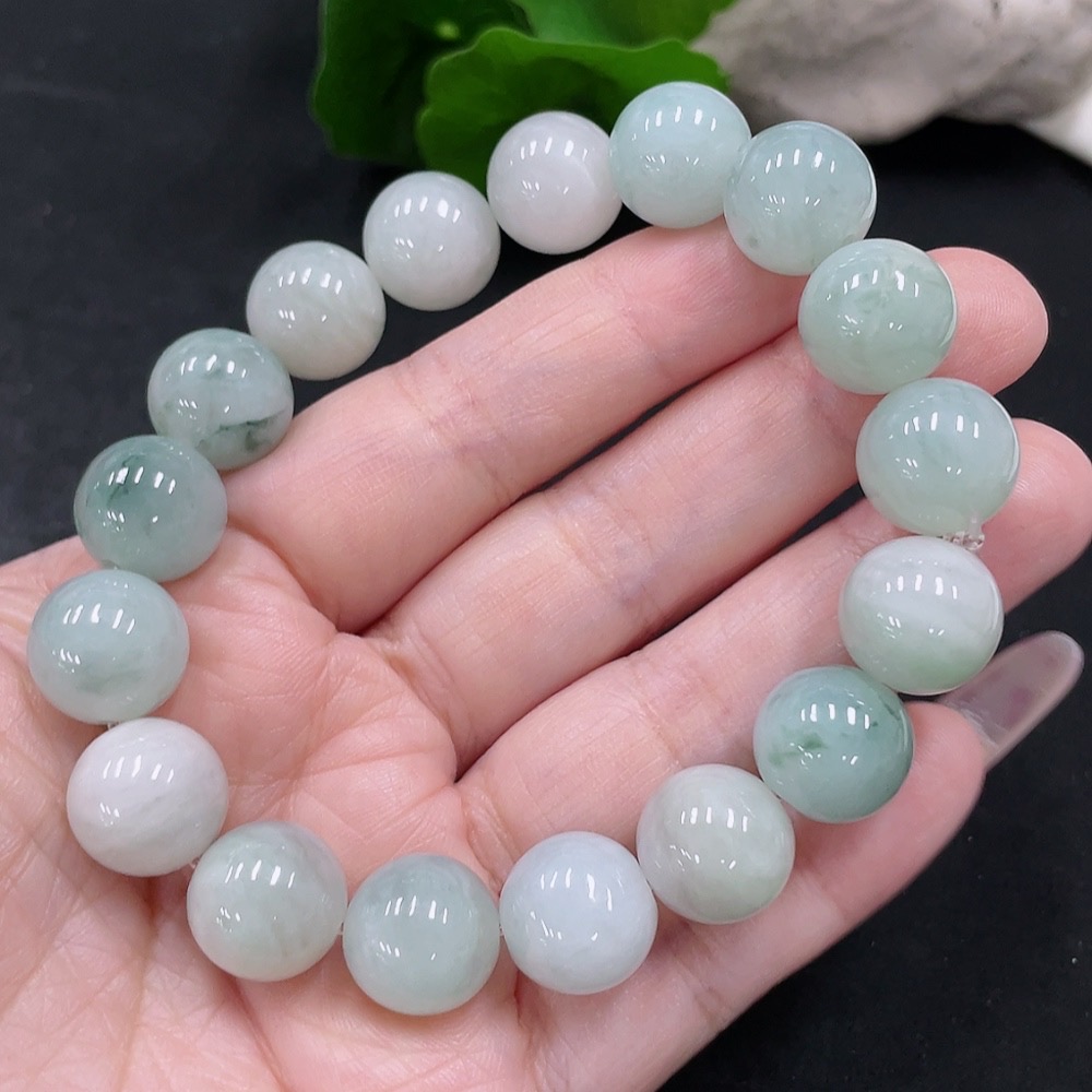 F35129012 Jadeite Bracelet, Approx. 12.5mm, Total Weight Approx. 58.4g