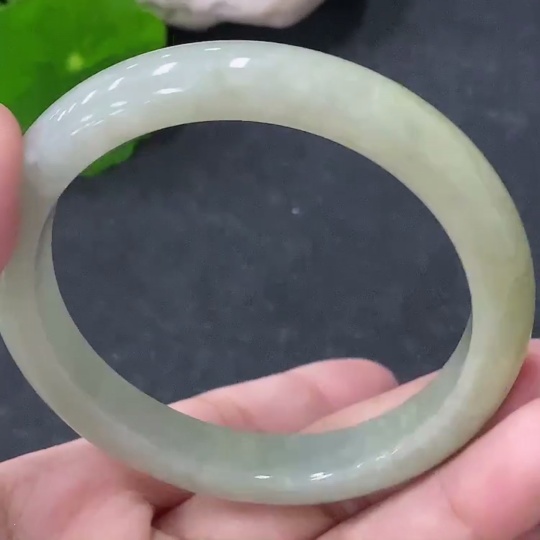 F33930034 Jadeite Round Bracelet Size 54mm Total Weight Approx. 38g