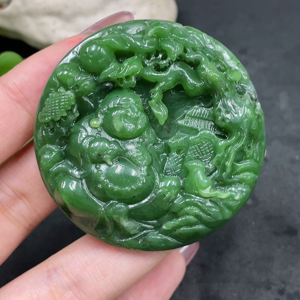 H33845969 Hetian Jade Pendant - Buddha, Total Weight Approx. 50.5g