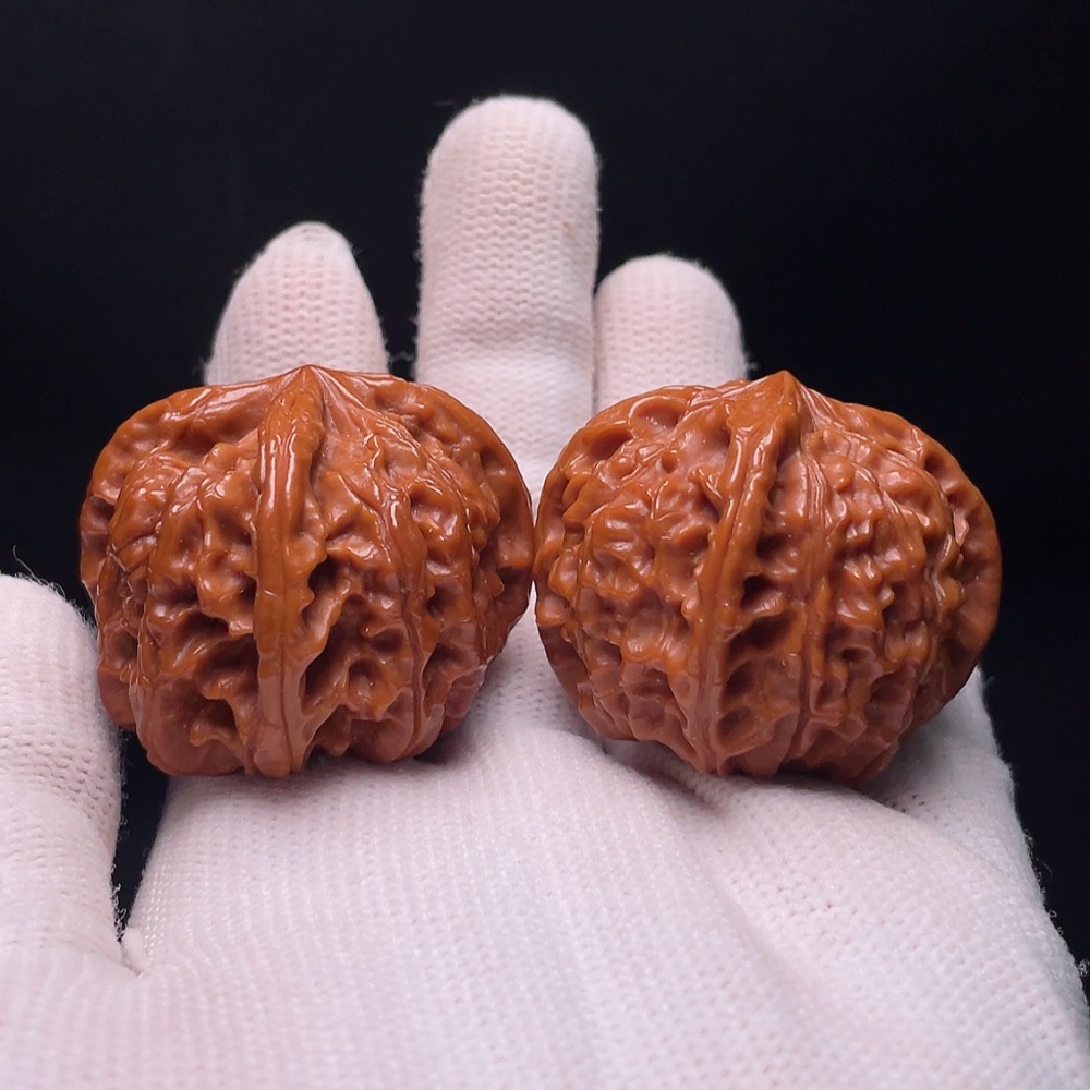 W34988725 Three-ridged Walnut, Total Weight Approx. 36.9g, Size About 39.7mm