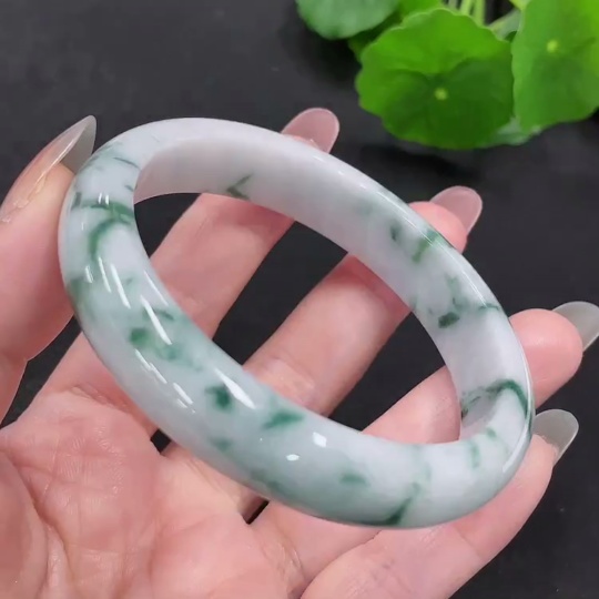 F29360015 Jadeite Regular Bangle, Size 58.9, Total Weight Approx. 53.9g