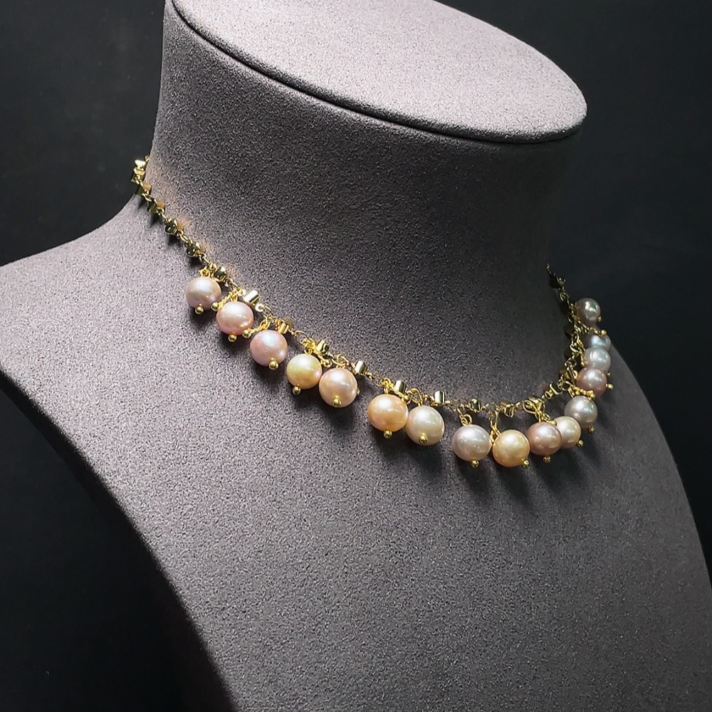 C31640537 Pearl Necklace Non-Gold Total Weight Approx. 23.2g Size About 8.7mm