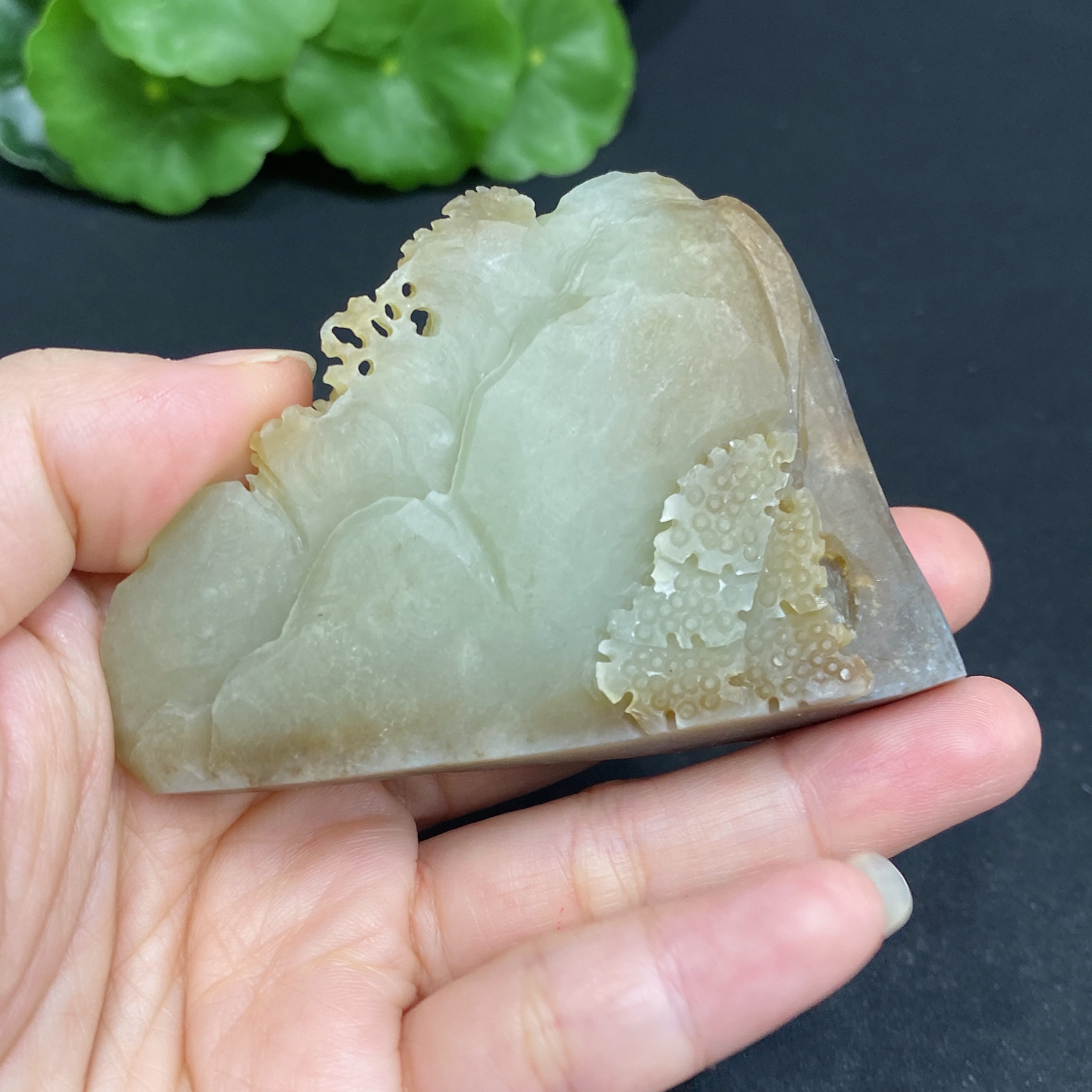 H34035883 Hetian Jade Ornament - Landscape - Total Weight Approx. 84.6g