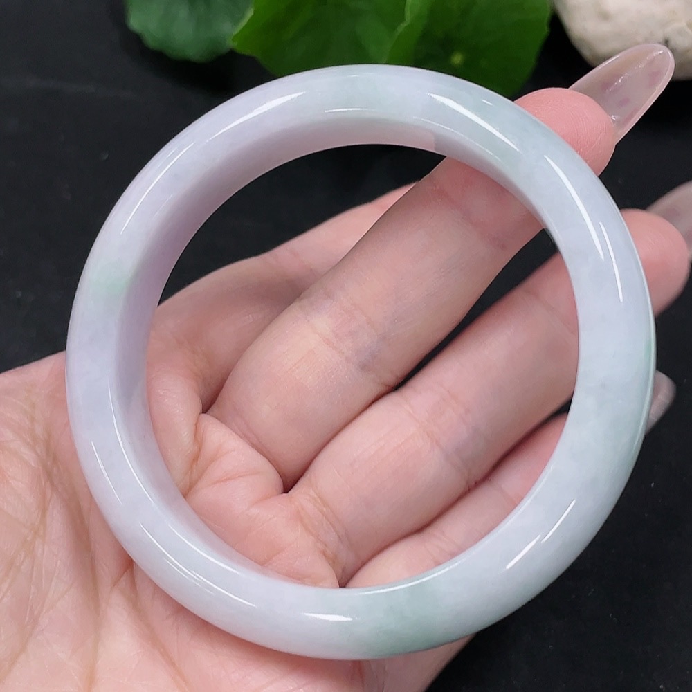 F35082673 Jadeite Round Bangle Size 55.9 Total Weight Approx. 56.9g