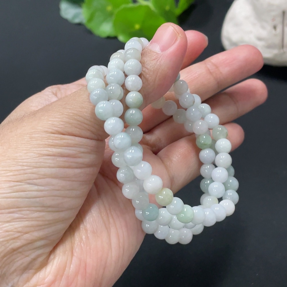 F31631580 Jadeite Bead Bracelet Approx. 5.9mm