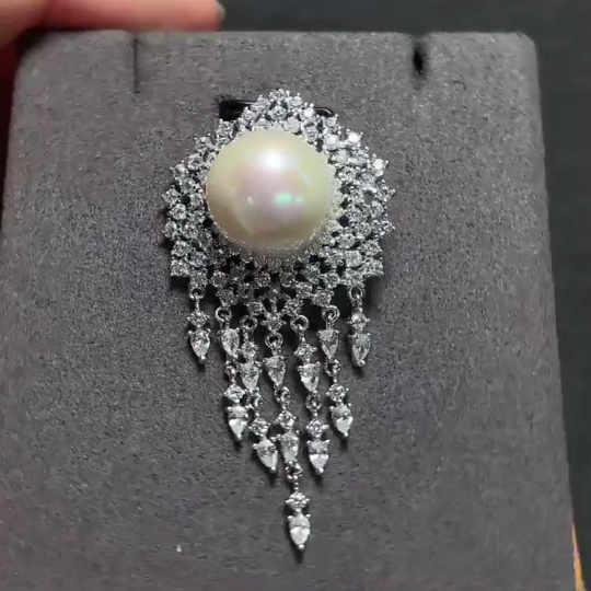 C29385038 Pearl Pendant Non-Gold Setting Total Weight Approx. 8.2g Size About 13.3mm
