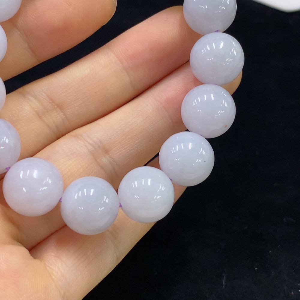 F31599874 Jadeite Bracelet Approx. 12.5mm Beads Total Weight About 50g