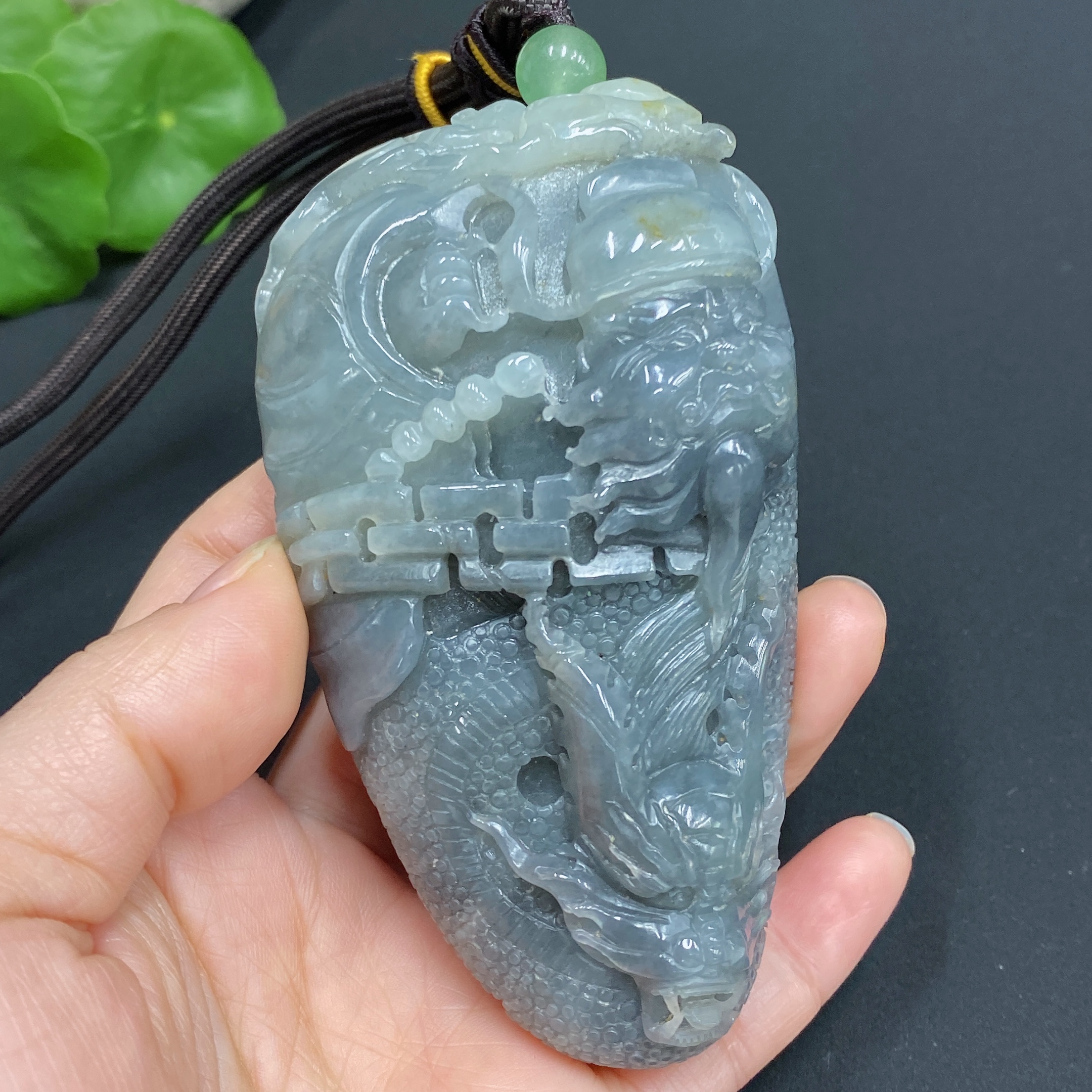 H26978667 Hetian Jade Handheld Piece - Zhong Kui