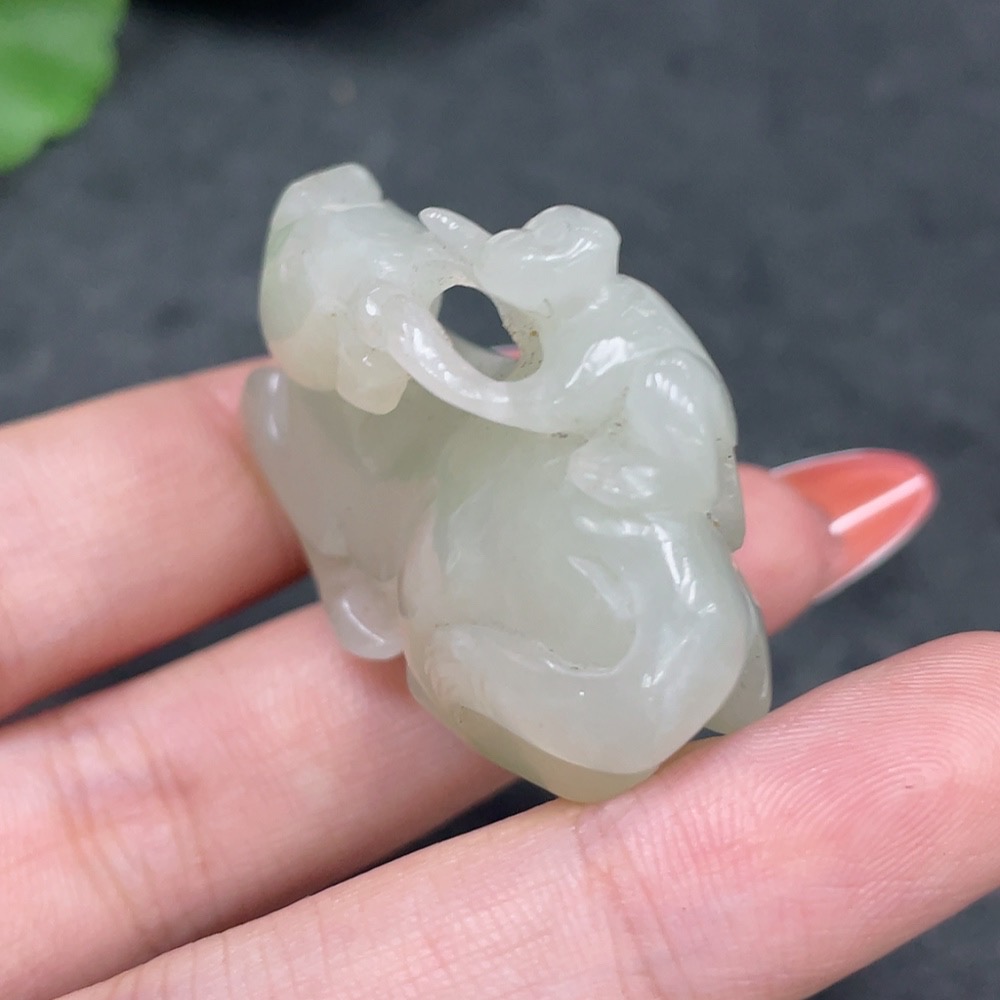 H34960376 Hetian Jade Pendant - Immediately Ennobled as a Marquis, Total Weight Approx. 30g