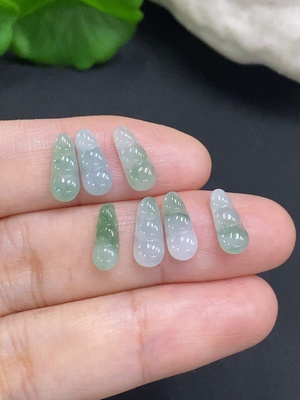 F35126607 Jadeite Fu Dou Inlaid Pieces Sell as a Lot