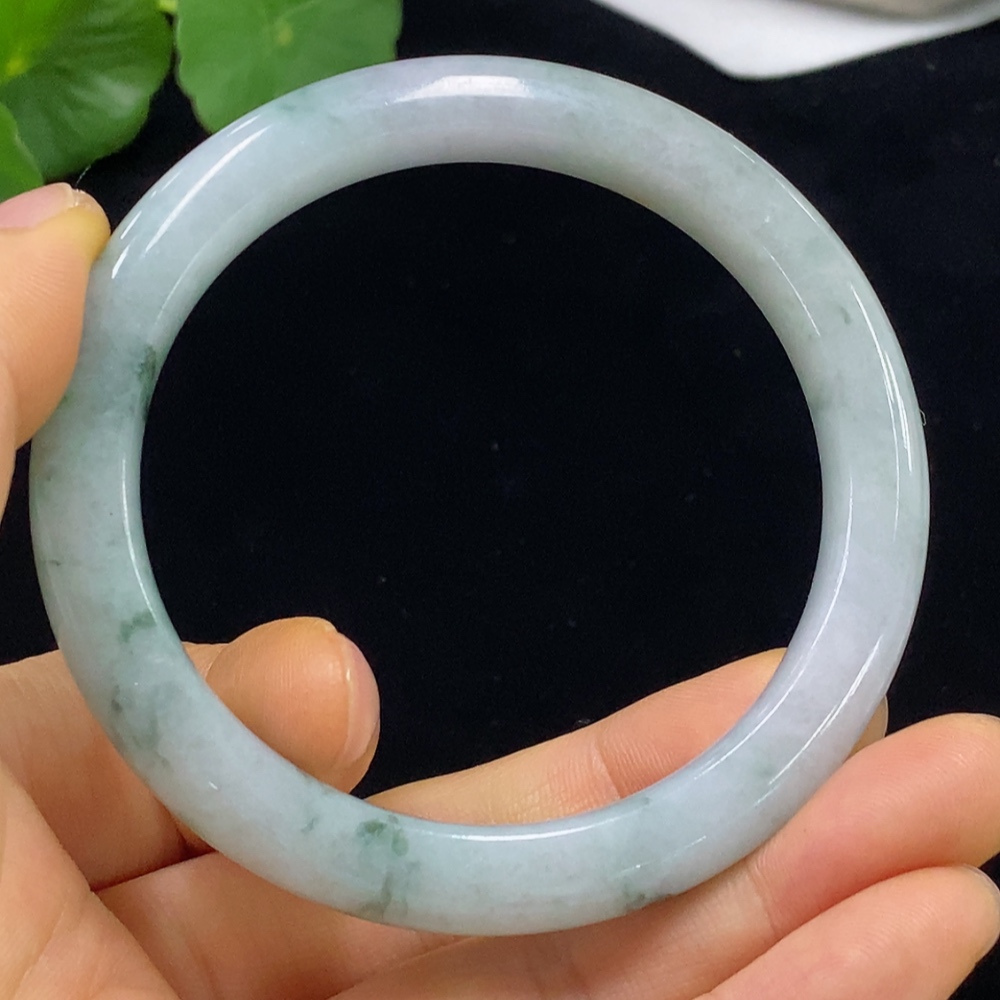 F34044572 Jadeite Bangle Size 56.2 Total Weight Approx. 45.03g Contains Other Mineral Components