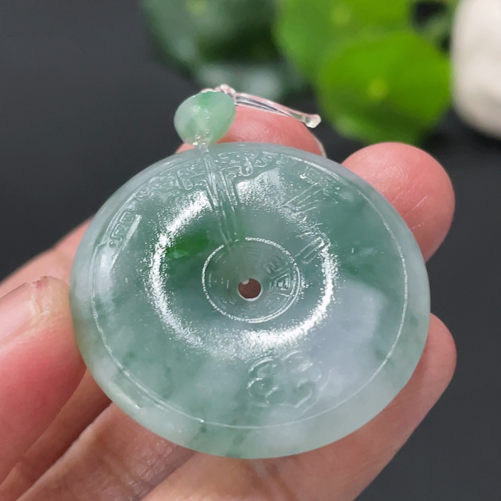 F33909384 Jadeite Unpolished Safety Pendant, Total Weight Approx. 10.1g