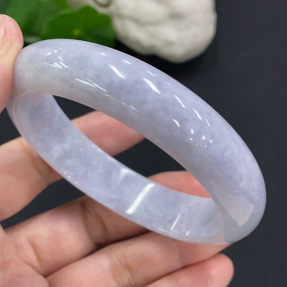 F34070515 Jadeite Round Bangle Size 59.3 Total Weight Approx. 61.5g