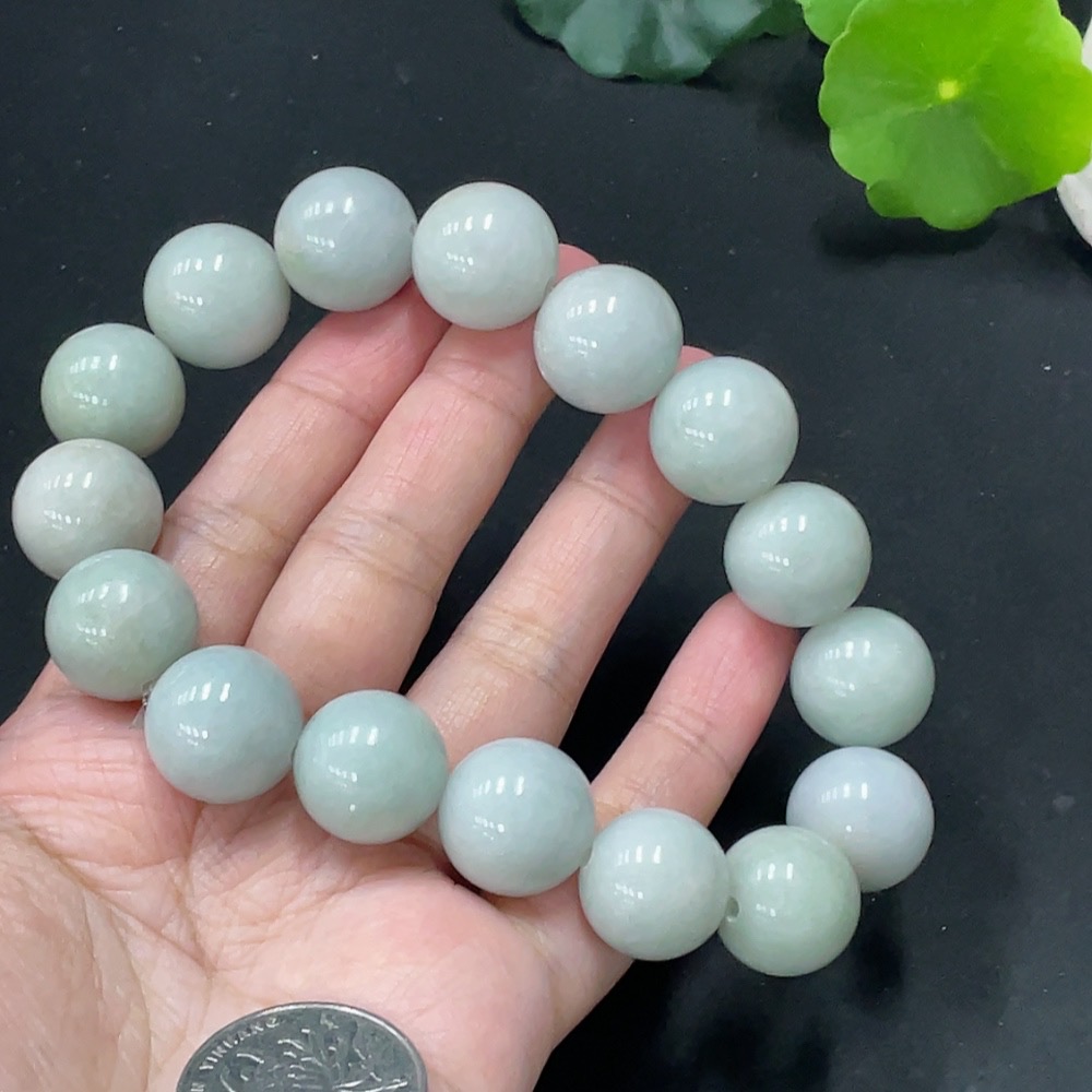 F20298768 Jadeite Bracelet Approx. 16.5mm Total Weight 125.323g
