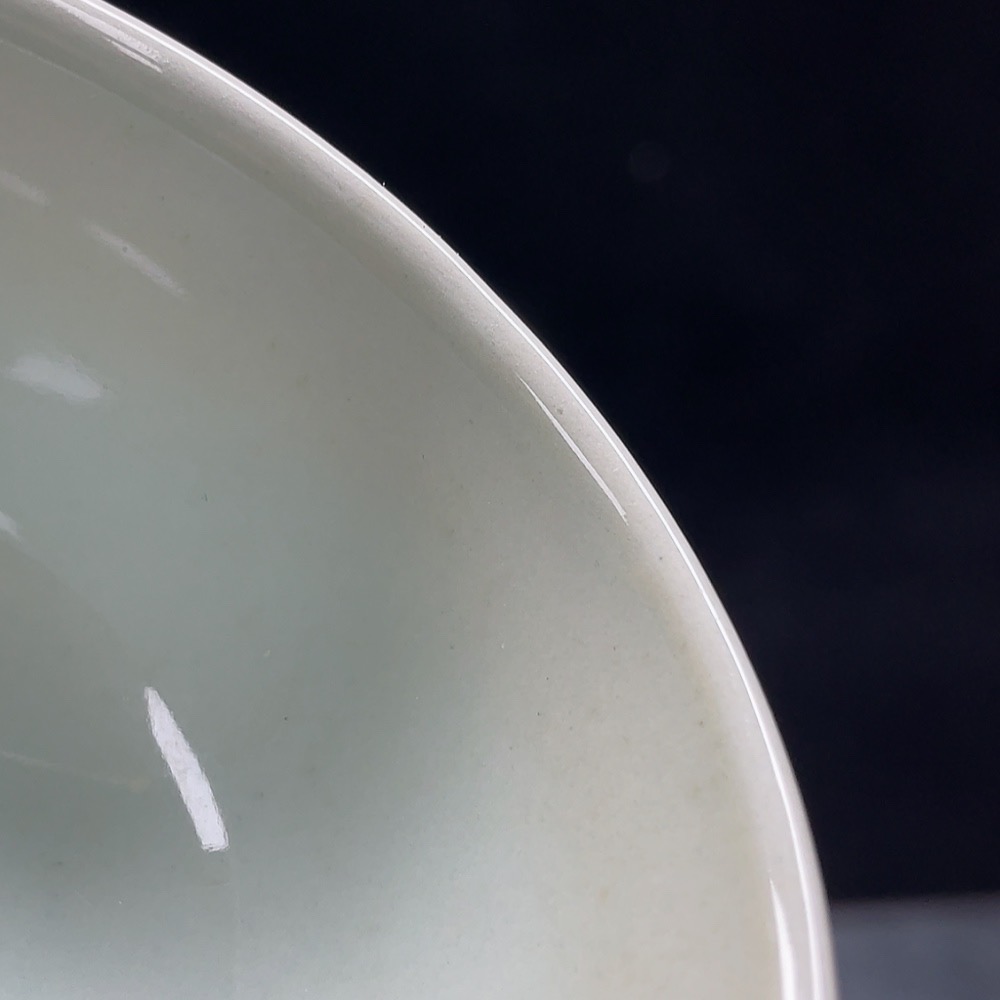 W33842666 Porcelain, Mint Condition, Modern Blue and White Character Bowl (Subject to Actual Item)