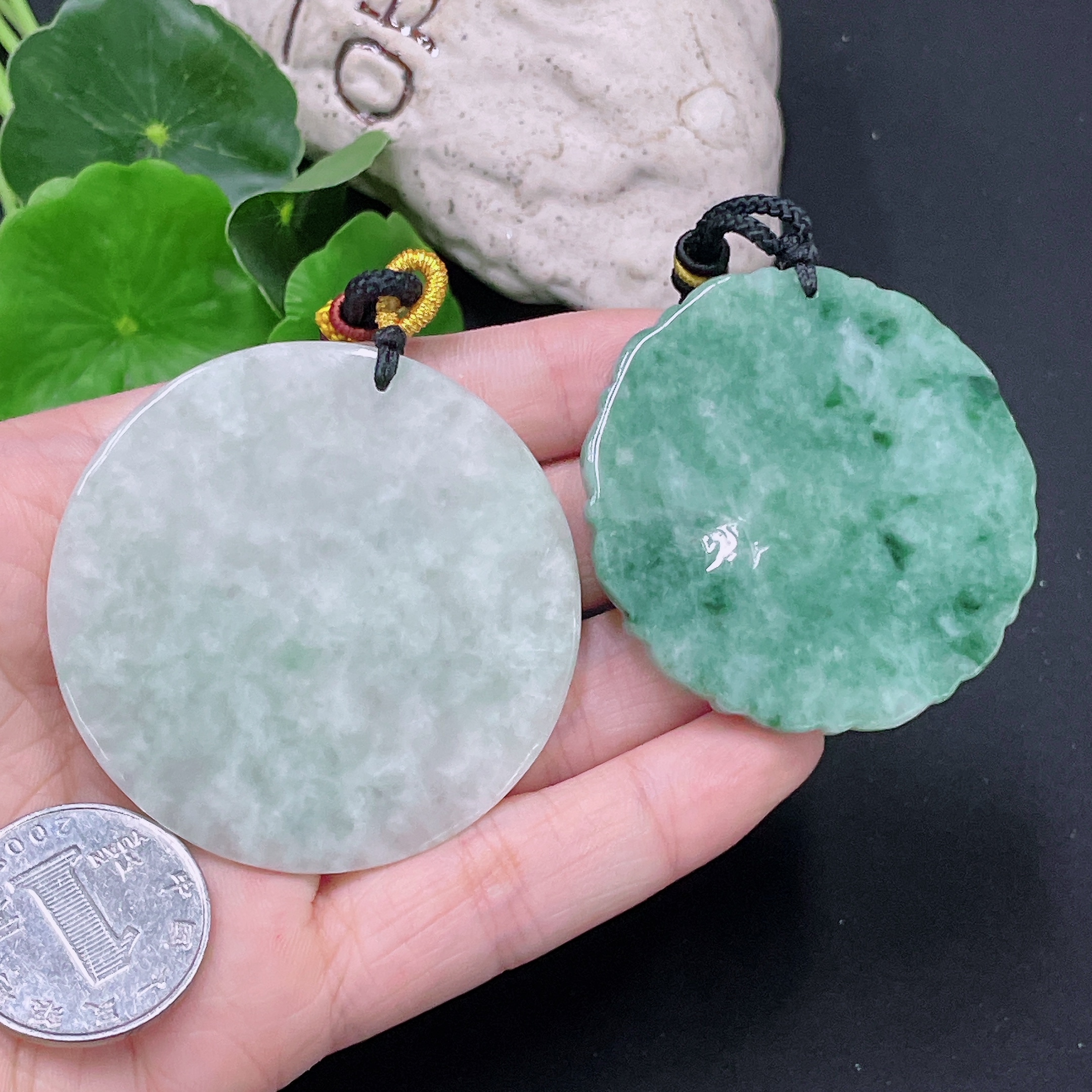 F33893014 Jadeite Pendant Landscape Plaque Antique-style Plaque