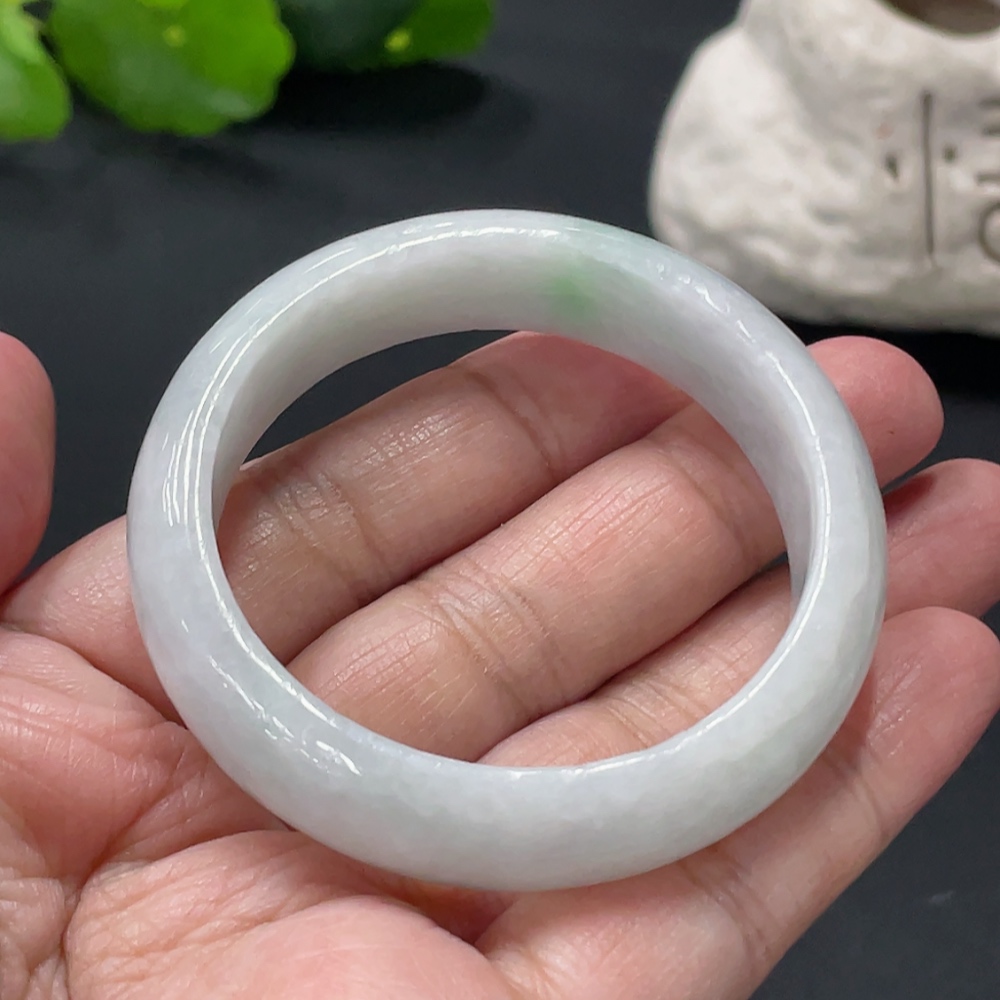 F32722012 Jadeite Round Bracelet Total Weight Approx.34g Containing Other Mineral Components Size 45.2
