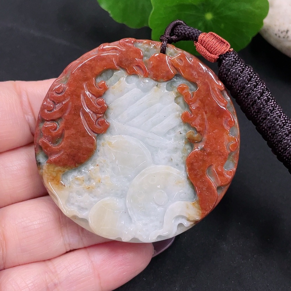 F34983192 Jadeite 'Eight Fragments' Pendant